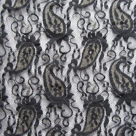 Stretch Paisley Lace Fabric