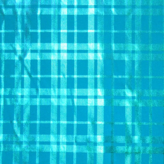 Plaid Stretch Cotton Blend Flannel Fabric - 97% Cotton 3% Spandex - Midweight Brushed Finish