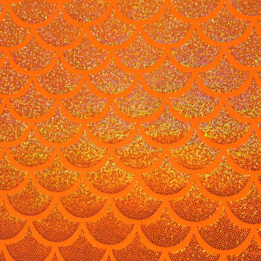 Holographic Mermaid Scale Spandex Fabric - SDK121013D