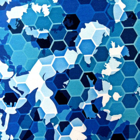 Honeycomb Geometric Pattern Cotton Fabric