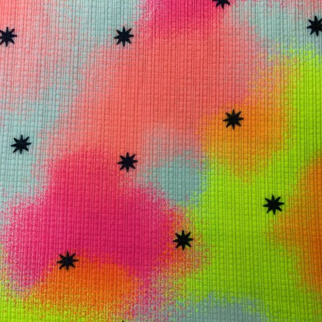 Tie Dye Thermal Rib Knit