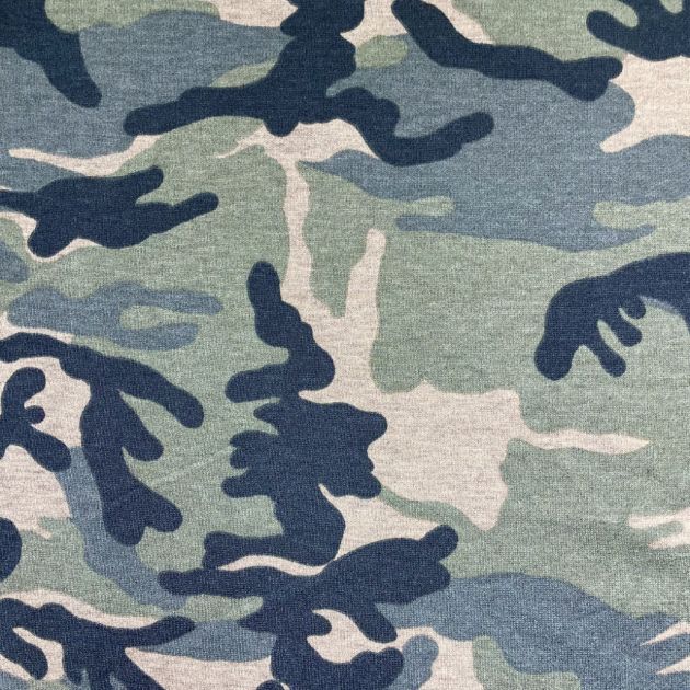 Urban Tactical Camouflage French Terry Fabric
