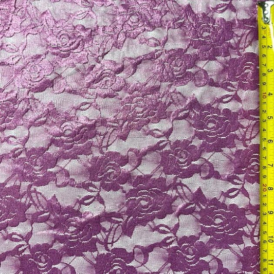 Premium Stretch Metallic Lace Fabric