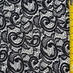 Stretch Paisley Lace Fabric - LG50163
