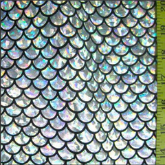 Big Holographic Mermaid Scale Spandex Fabric