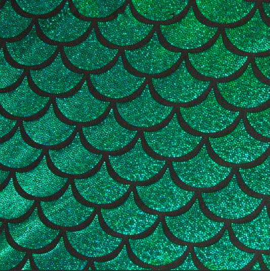 Holographic Mermaid Scale Spandex Fabric