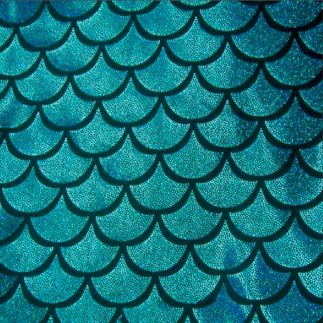Holographic Mermaid Scale Spandex Fabric