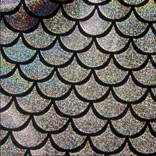 Holographic Mermaid Scale Spandex Fabric