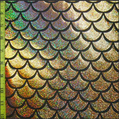 Holographic Mermaid Scale Spandex Fabric
