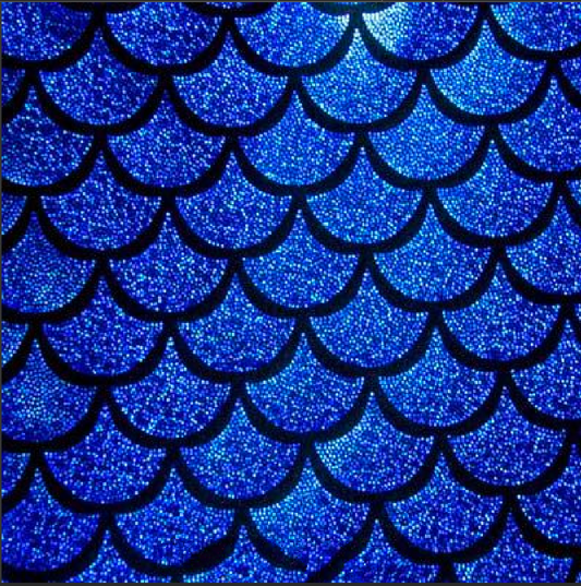 Holographic Mermaid Scale Spandex Fabric