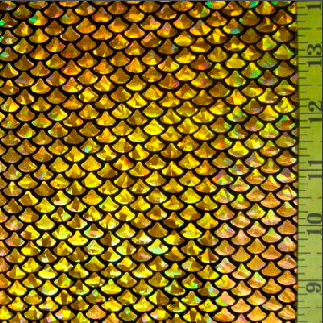 Holographic Small Mermaid Spandex Fabric