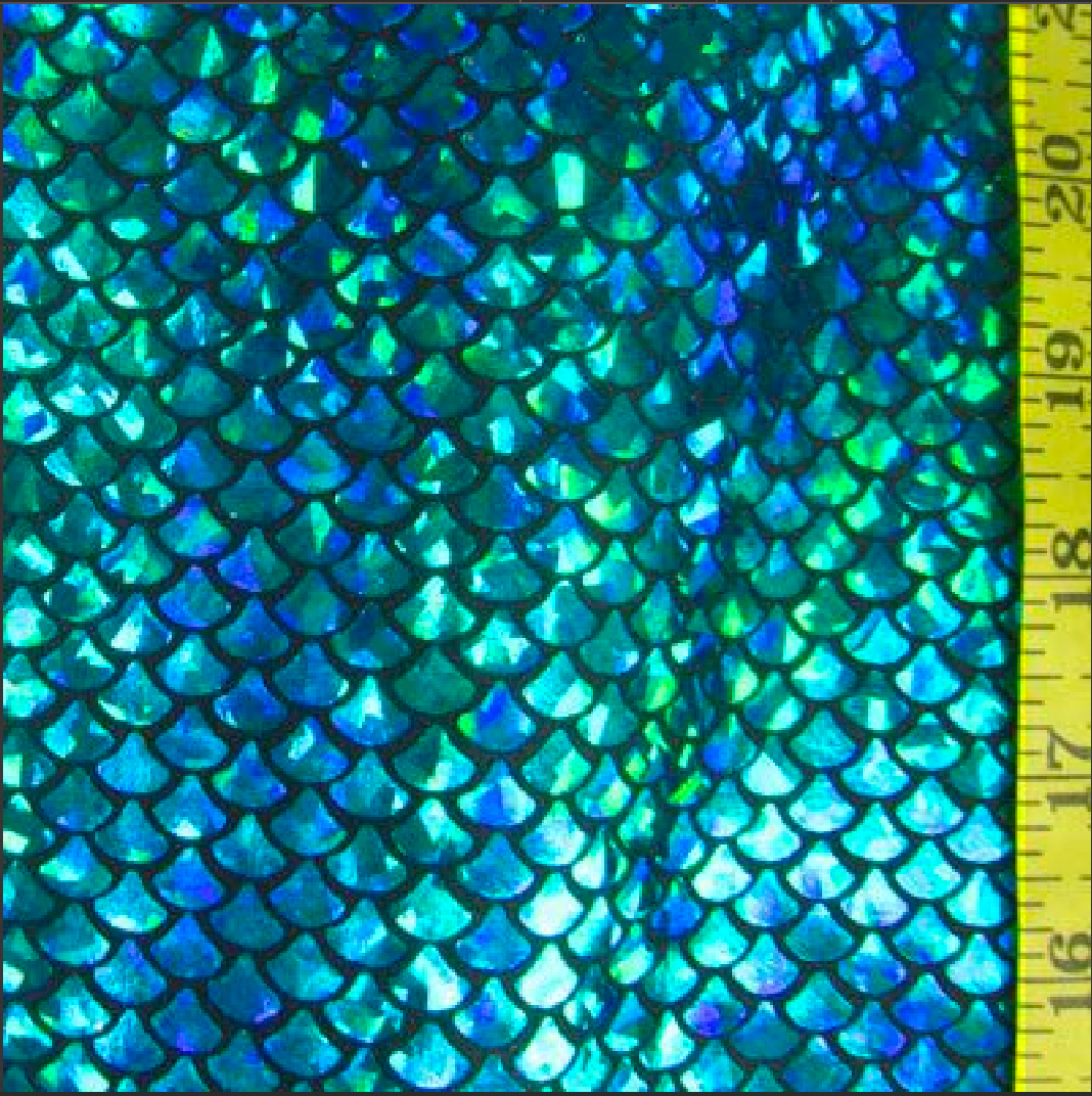 Holographic Small Mermaid Spandex Fabric