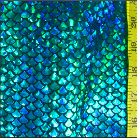 Holographic Small Mermaid Spandex Fabric