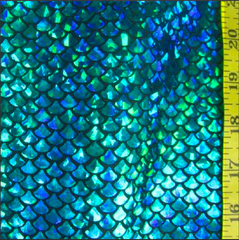 Holographic Small Mermaid Spandex Fabric
