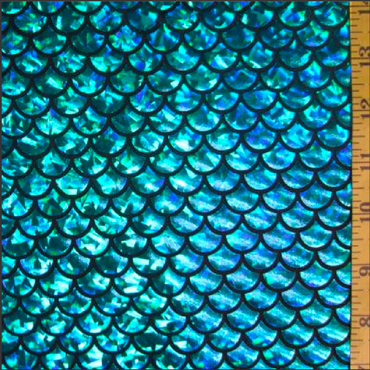 Big Holographic Mermaid Scale Spandex Fabric