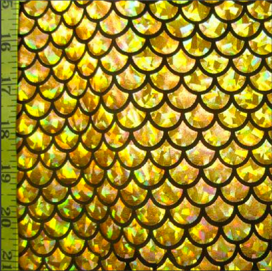 Big Holographic Mermaid Scale Spandex Fabric