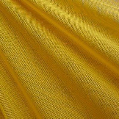 Athletic Gold Solid Nylon Mesh Fabric (Sheer Mesh)