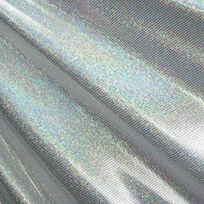 Holographic Foil Dot Stretch Spandex Fabric
