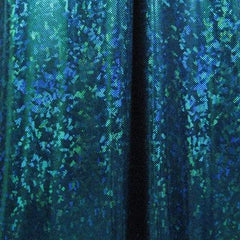 Solid Color Holographic Shattered Glass Spandex Fabric
