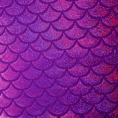 Holographic Mermaid Scale Spandex Fabric (SDK12113D)