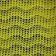Holographic Wave Pattern Spandex Fabric