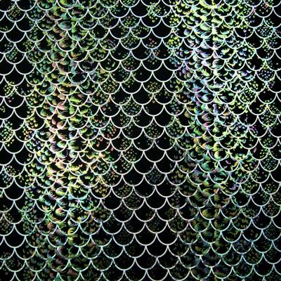 Holographic Fish Scale Spandex Fabric