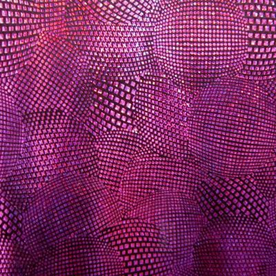 Holographic Square Dots Ball Pattern Spandex Fabric