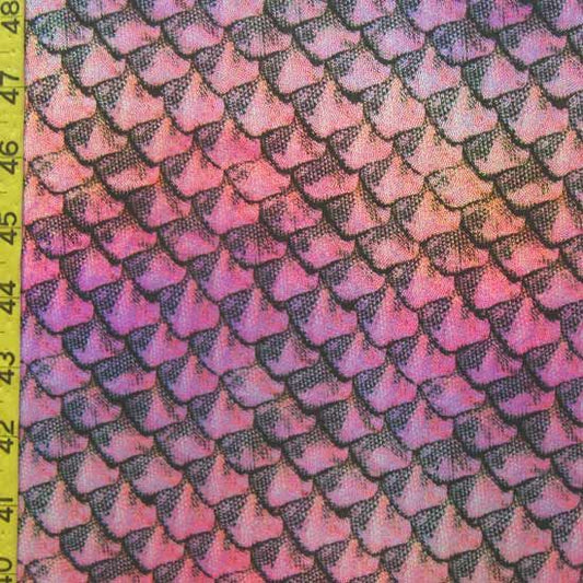 Holographic Fish Scale Spandex Fabric