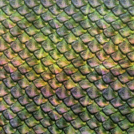 Holographic Fish Scale Spandex Fabric