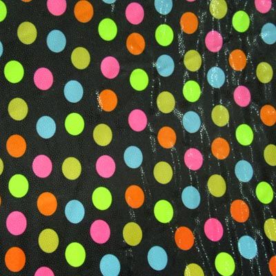Classic Black and White Polka Dot Pattern Fabric