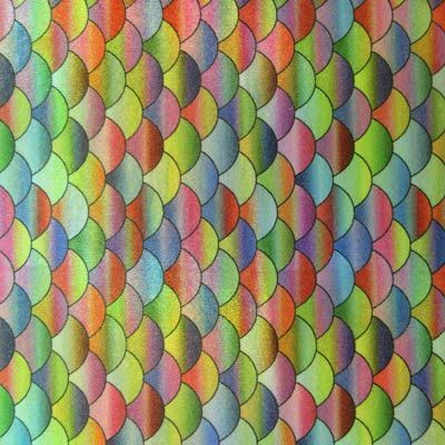Holographic Fish Scale Spandex Fabric