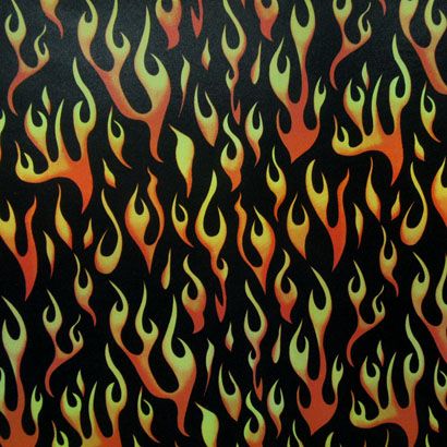 Flames Graphic Print Cotton T-Shirt