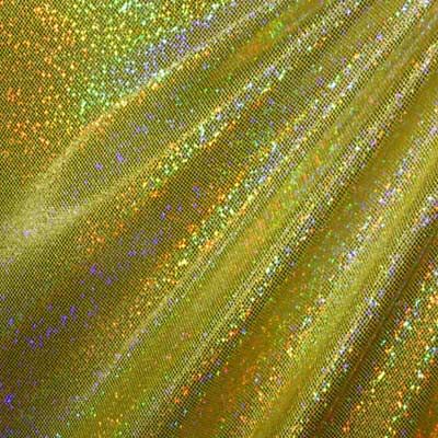 Holographic Foil Dot Stretch Spandex Fabric
