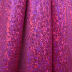Solid Color Holographic Shattered Glass Spandex Fabric
