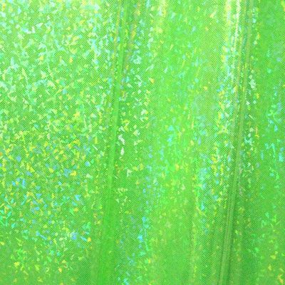Solid Color Holographic Shattered Glass Spandex Fabric
