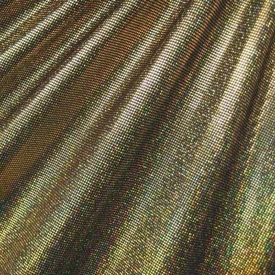 Holographic Foil Dot Stretch Spandex Fabric