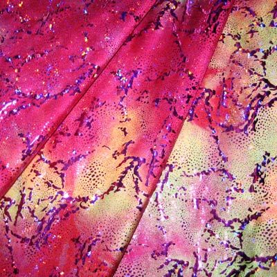 Holographic Seascape Spandex Fabric
