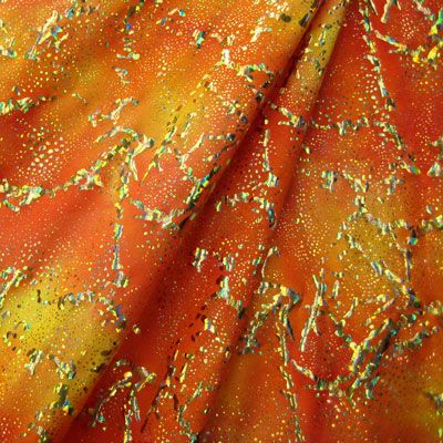 Holographic Seascape Spandex Fabric