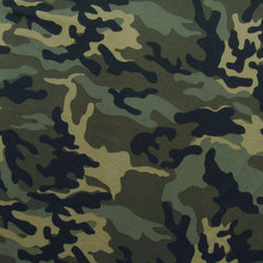 Camo Print ITY Jersey Fabric