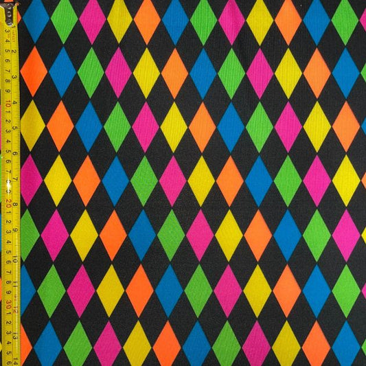 Rhombus Rhombus Shape Print Spandex Fabric