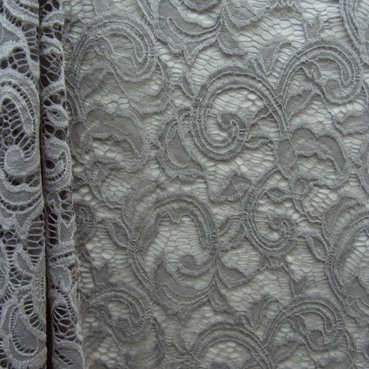 Stretch Paisley Lace Fabric