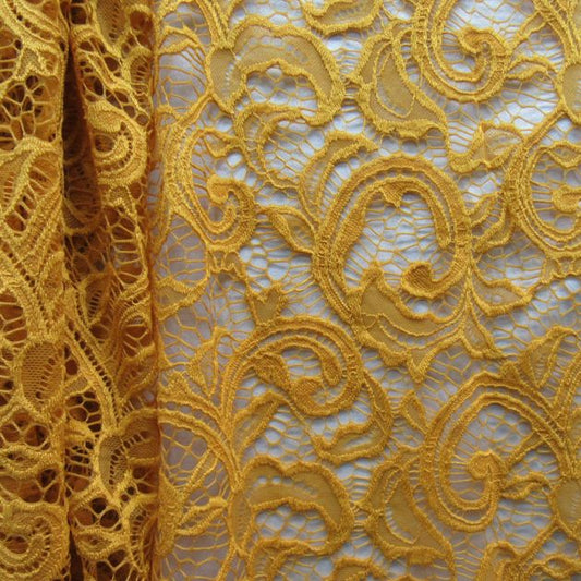 Stretch Paisley Lace Fabric
