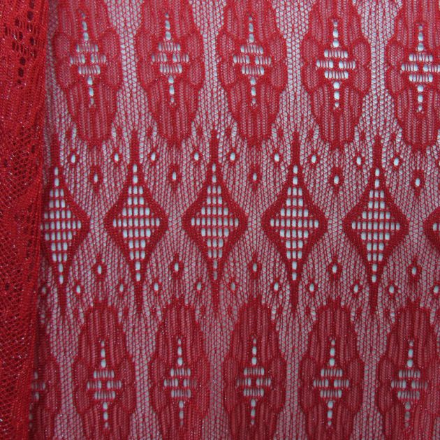Intricate Floral Embroidered Lace Fabric