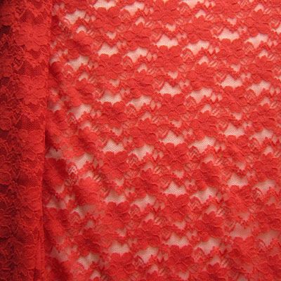 Premium Floral Stretch Lace Fabric