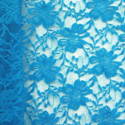 Premium Floral Stretch Lace Fabric