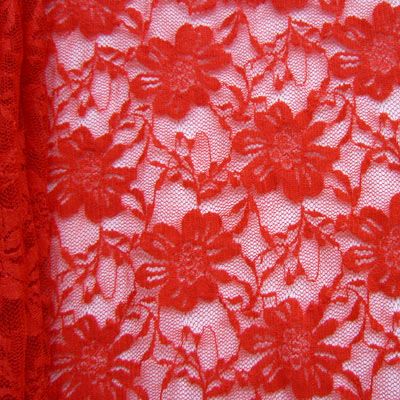 Premium Floral Stretch Lace Fabric