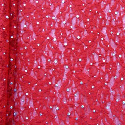 Premium Floral Pattern Stretch Lace Fabric