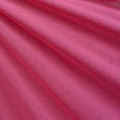 22-Lipstick Solid Nylon Sheer Mesh Fabric