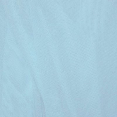 Baby Blue Solid Nylon Mesh Fabric (Sheer Mesh)