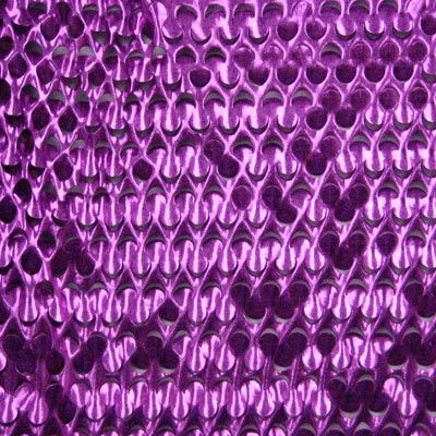Metallic Punched Holes Spandex Fabric